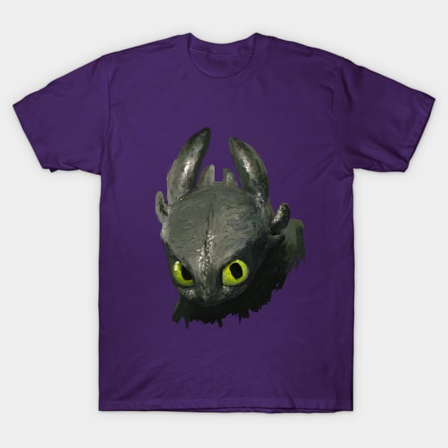 Shy Toothless T-Shirt by figue